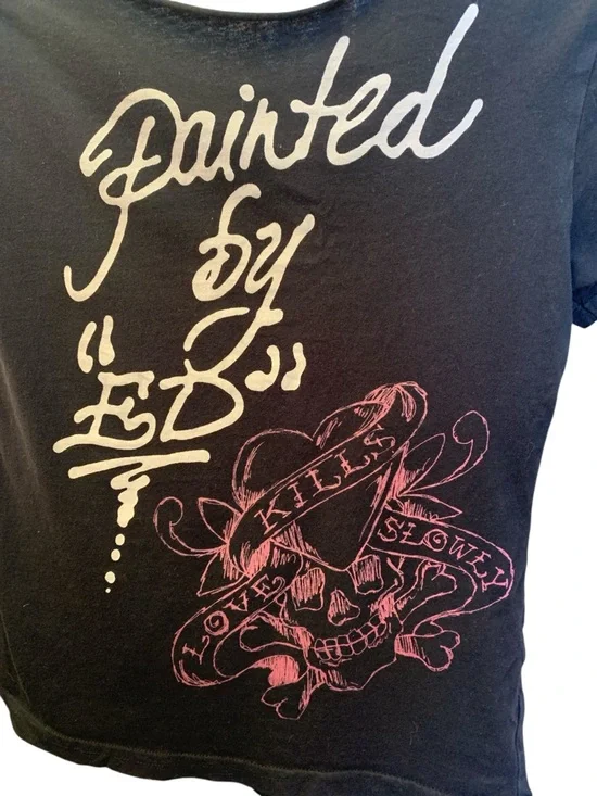 Ed Hardy by Christian Audigier “Love Kills Slowly" Tattoo Design Painted by “ED” - Picture 7 of 9